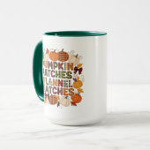 Pumpkutschen und Flanell Matches - Herbst Tasse (Vorderseite Links)