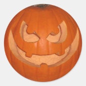 Pumpky Der Jack-o'-Laterne Runder Aufkleber (Vorderseite)