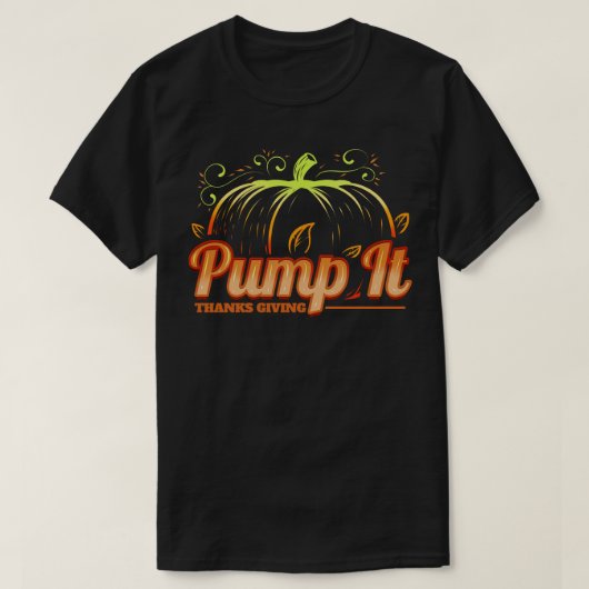Pumppumpe Es Dank, Erntedank zu geben T-Shirt (Design vorne)