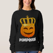 Pumpqueen Couples Halloween Pumpkin Sweatshirt (Vorderseite)
