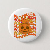PumpQueen Halloween Couple Matching Costume Button (Vorderseite)