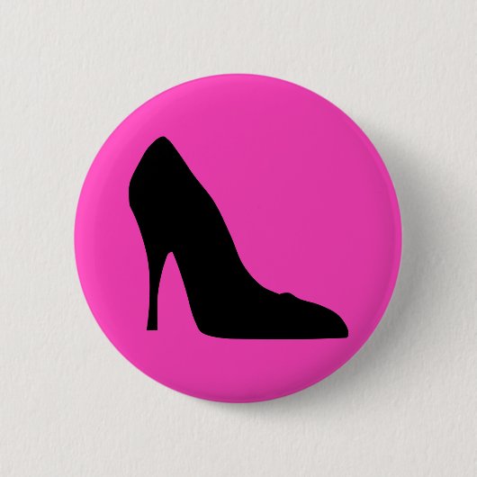 Pumps aus Schwarz und Rosa Button (Vorderseite)