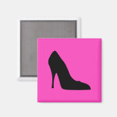 Pumps aus Schwarz und Rosa Magnet (Vorderseite/Rückseite)