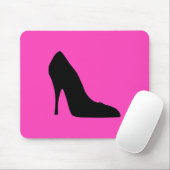 Pumps aus Schwarz und Rosa Mousepad (Mit Mouse)