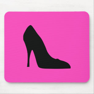 Pumps aus Schwarz und Rosa Mousepad