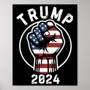 Pumps Fist Vote Republikaner 2024 US Männer Frauen Poster