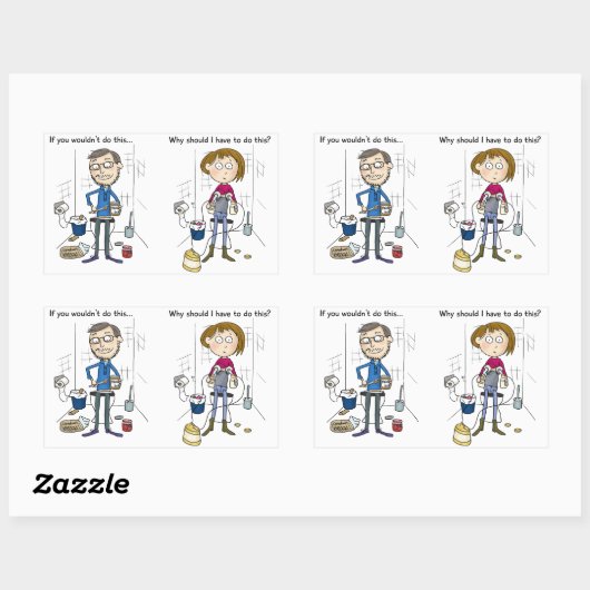 Pumpsticker Rechteckiger Aufkleber (Blatt)