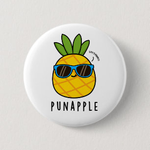Pun-Apfel Funny Fruit Ananas Pun Button