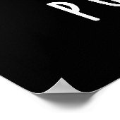 Pun-Apfel Funny Fruit Ananas Pun Dark BG Poster (Ecke)