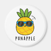 Pun-Apfel Funny Fruit Ananas Pun Magnet (Vorne)