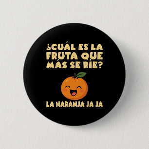 Pun Frucht Witz Lustig Maestra Schule Spanischlehr Button