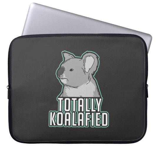 Pun - Koalafied Laptopschutzhülle (Vorderseite)