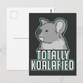Pun - Koalafied Postkarte (Vorne/Hinten)