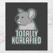 Pun - Koalafied Weinetikett (Einzelnes Label)