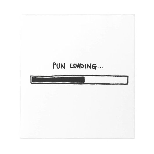 Pun Loading Notizblock (Vorderseite)