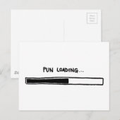 Pun Loading Postkarte (Vorne/Hinten)