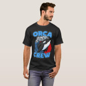 Pun Orca Whale Graphic Orca Crew T-Shirt (Vorne ganz)