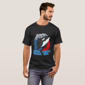 Pun Orca Whale Graphic Sorry Can't Orcas Bye T-Shirt (Vorne ganz)