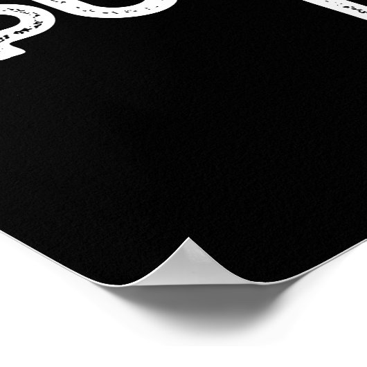 Pun-tuation Marks Funny Punctuation Pun Dark BG Poster (Ecke)