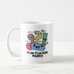 Pun-tuation Marks Funny Punctuation Pun Kaffeetasse