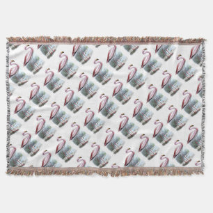 Puna Flamingo Vintag Illustration Decke