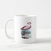 Puna Flamingo Vintag Illustration Kaffeetasse (Links)