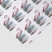Puna Flamingo Vintag Illustration Seidenpapier (Ausschnitt)