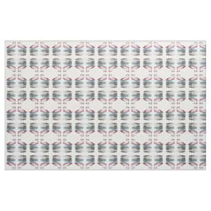 Puna Flamingo Vintag Illustration Stoff