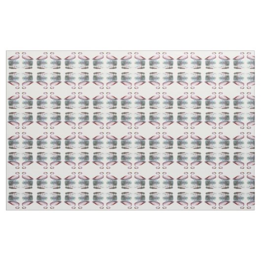 Puna Flamingo Vintag Illustration Stoff (Yard (91,4 cm))
