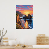 Punakaiki Pancake Rocks Poster (Küche)