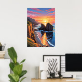 Punakaiki Pancake Rocks Poster (Heimbüro)