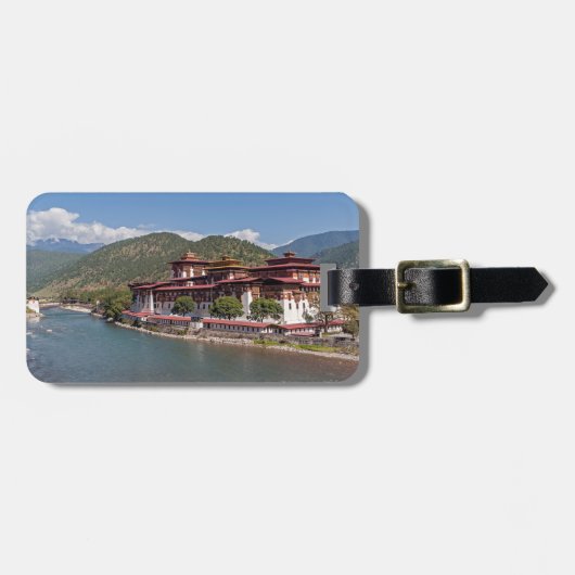 Punakha Dzong - Bhutan Gepäckanhänger (Vorderseite horizontal)