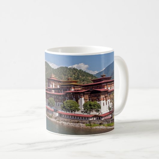 Punakha Dzong - Bhutan Kaffeetasse (VorderseiteRechts)