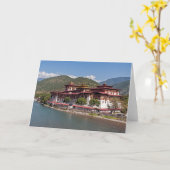Punakha Dzong - Bhutan Karte (Gelbe Blume)