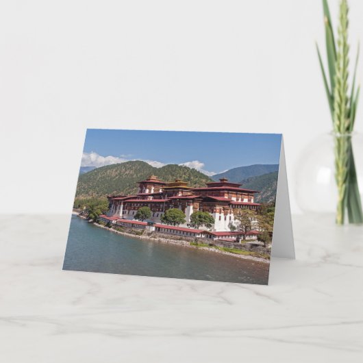 Punakha Dzong - Bhutan Karte (Vorderseite)