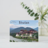 Punakha Dzong Bhutan Postkarte (Stehend Vorderseite)