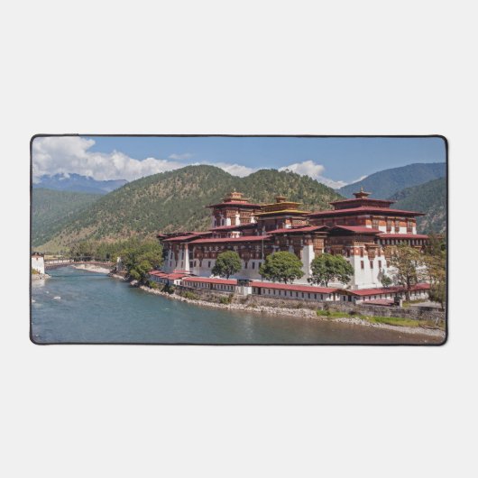 Punakha Dzong in Bhutan Schreibtischunterlage (Vorderseite)