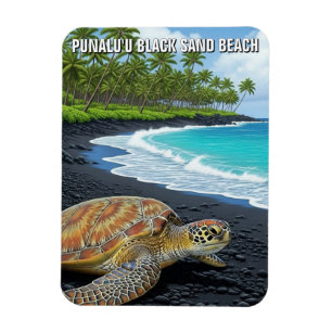 Punaluʻu Big Island Hawaii Reise Magnet