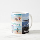 Punalu'u Beach Hawaii Ausflug 4 Foto Familienreise Kaffeetasse (VorderseiteRechts)