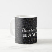 Punalu'u Beach Hawaii - Black Sand Beach Foto Kaffeetasse (Vorderseite Links)