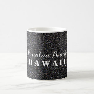 Punalu'u Beach Hawaii - Black Sand Beach Foto Kaffeetasse