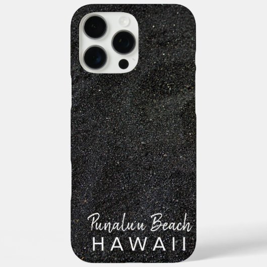 Punalu'u Beach Hawaii - Schwarzer Sandstrand Case-Mate iPhone Hülle (Rückseite)