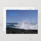Punalu'u Beach Postkarte (Vorne/Hinten)