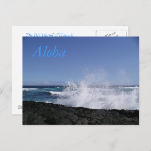 Punalu'u Beach Postkarte (Vorne/Hinten)