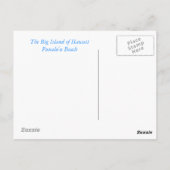 Punalu'u Beach Postkarte (Rückseite)