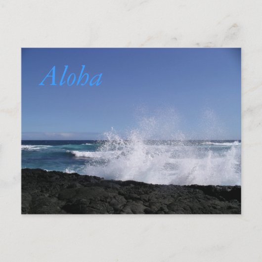 Punalu'u Beach Postkarte (Vorderseite)