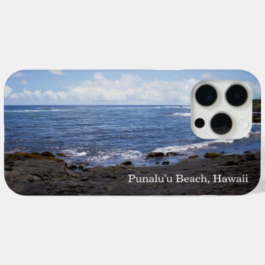 Punalu'u Black Sand Beach Hawaii Case-Mate iPhone Hülle (Rückseite (Horizontal))