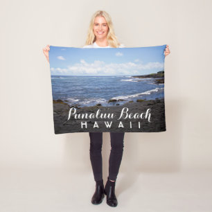 Punalu'u Black Sand Beach Hawaii Fleecedecke
