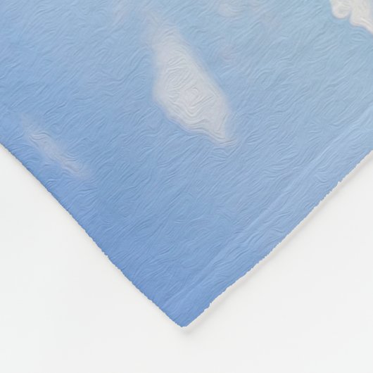 Punalu'u Black Sand Beach Hawaii Fleecedecke (Ecke)