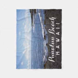 Punalu'u Black Sand Beach Hawaii Fleecedecke
